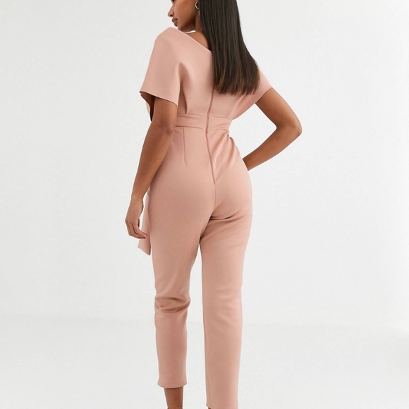 Scuba Jumpsuit in blush - Picture 2 of 5